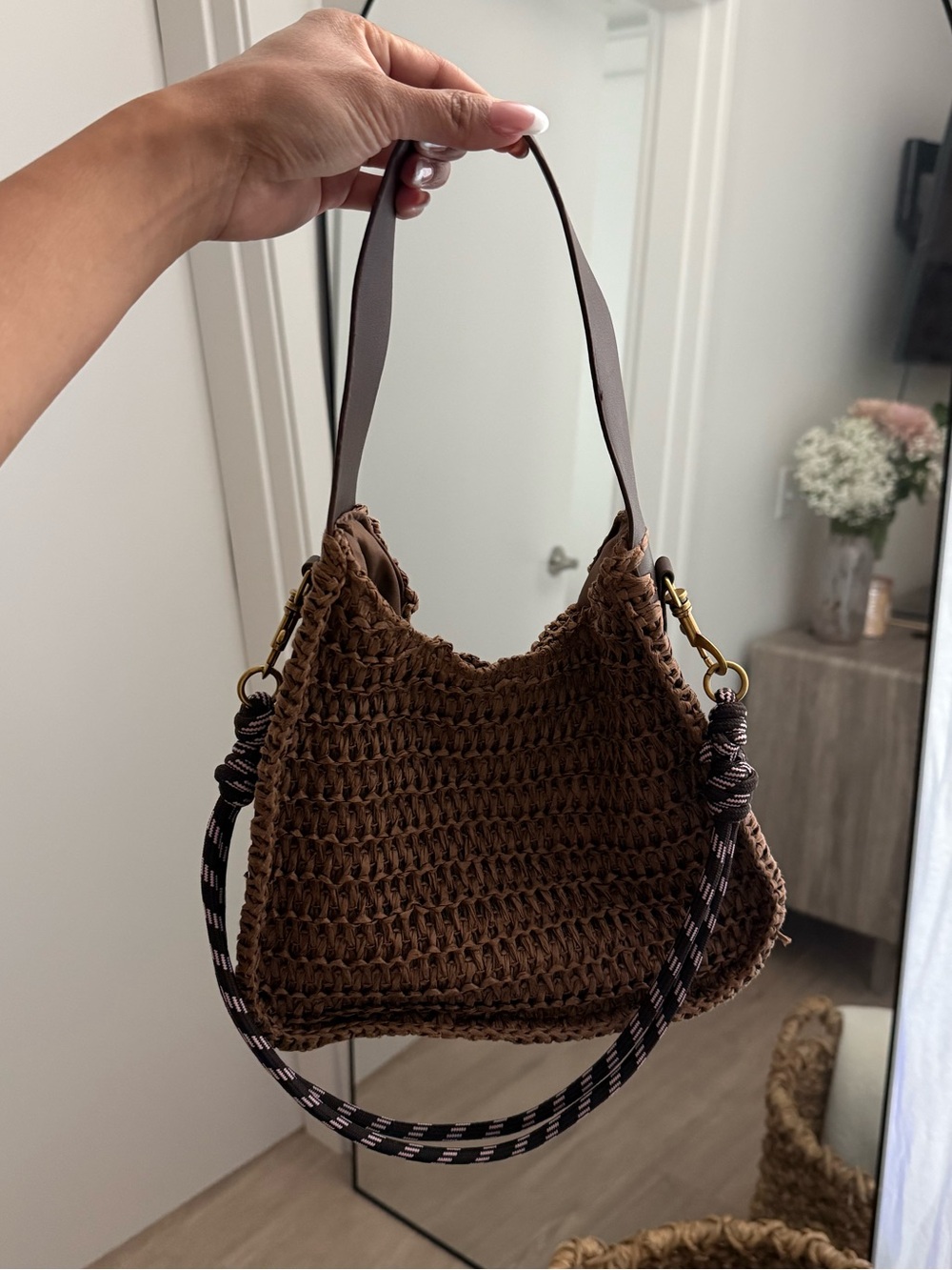 American Eagle Woven Handbag